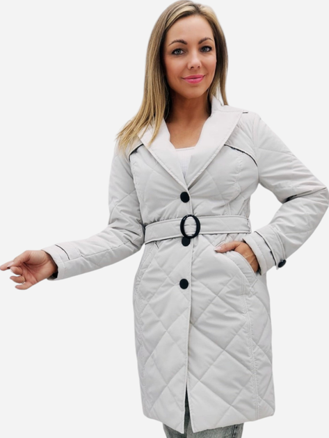 Куртка демисезонная длинная женская Gamstel Adel 2XL Белая ...