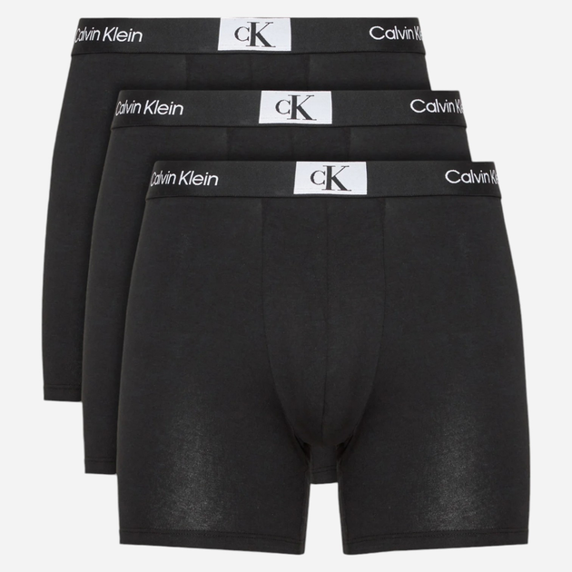 Zestaw majtek bokserek męskich bawełnianych Calvin Klein Underwear 000NB3529A-UB1 L 3 szt. Czarny (8720107562585) - obraz 1