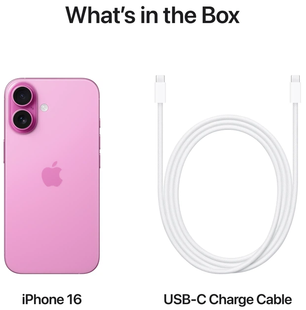 Мобильный телефон Apple iPhone 16 128GB Pink (MYEA3SX/A) – фото