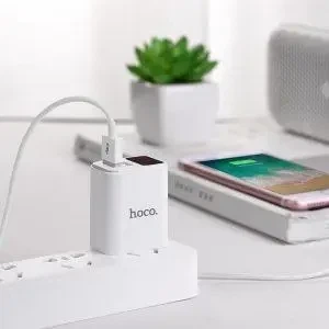 Сетевое зарядное устройство Hoco C63A White Белый - изображение 7