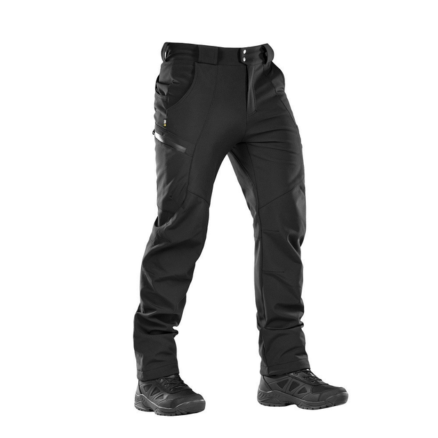 Штани M-TAC Soft Shell Winter Black M чорний - зображення 1