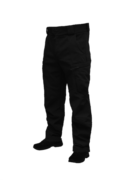 Зимові Штани WinTac Soft Shell Viking Black S Short чорні - зображення 1