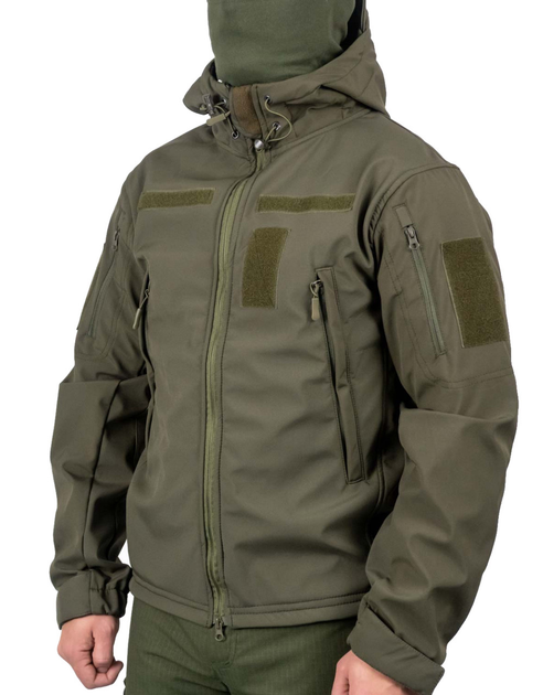 Тактична куртка WinTac Soft Shell Viking Olive 4XL олива - зображення 1