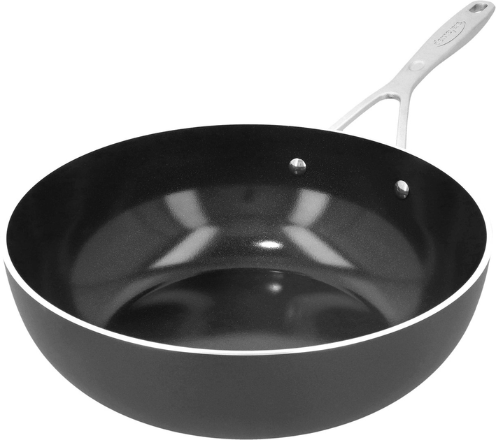 Patelnia Wok Demeyere Alu Industry 3 Czarna 28 cm (5412191689288) - obraz 2