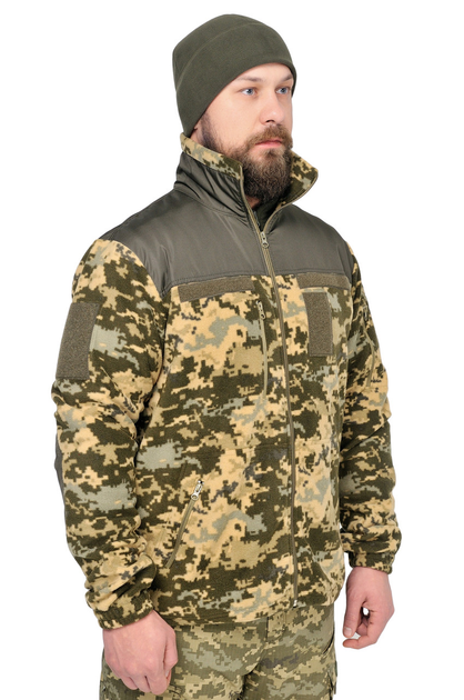 Тактична флісова кофта WinTac Sarmat ММ14 Fleece 300 гр/м 5XL піксель - изображение 2