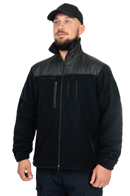 Тактична флісова кофта WinTac Sarmat Dark blue Fleece 280 г/м M темно синя - зображення 1