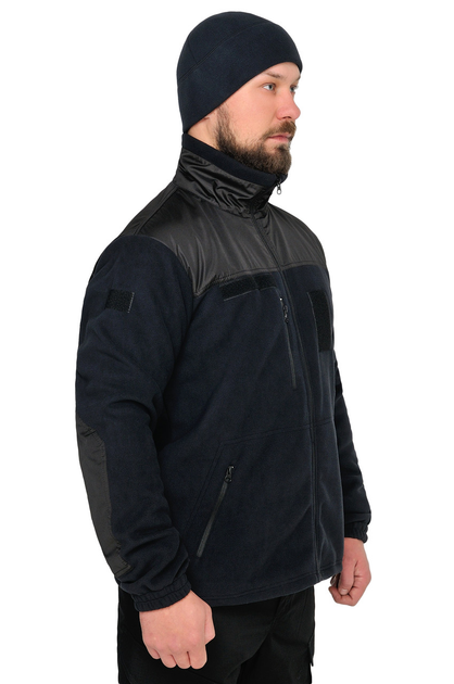 Тактична флісова кофта WinTac Jacket Dark blue Ultrasoft М-300 XS темно синя - зображення 2