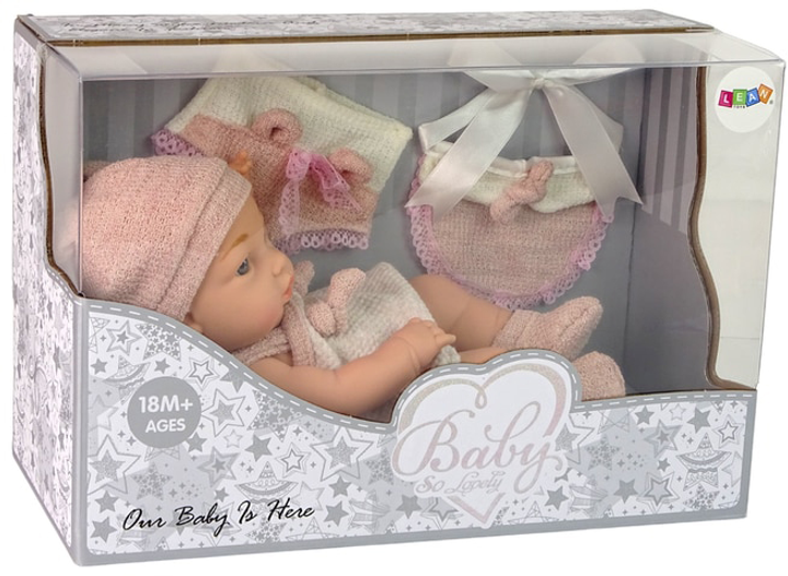 Lalka bobas LEAN Toys Baby So Lovely Różowa 30 cm (5905214972028) - obraz 1