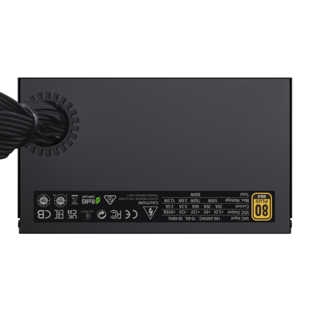 Блок питания GameMax GX-800 120мм/800Вт Черный - изображение 6