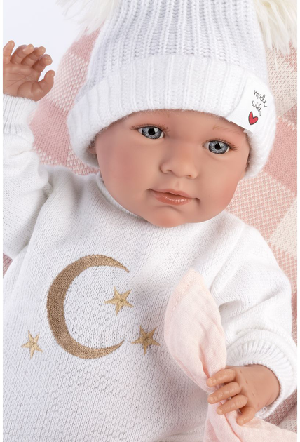 Lalka bobas Llorens Mimi z przewijakiem 42 cm (8426265174348) - obraz 4