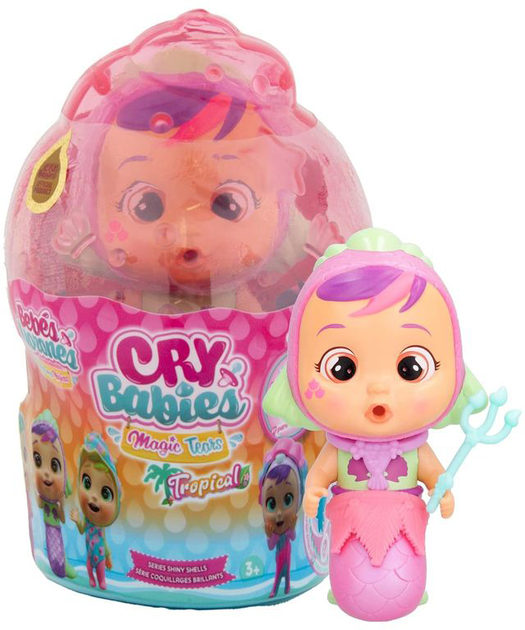 Lalka bobas TM Toys Cry Babies Magic Tears Shiny Shells Sia (8421134910331) - obraz 1