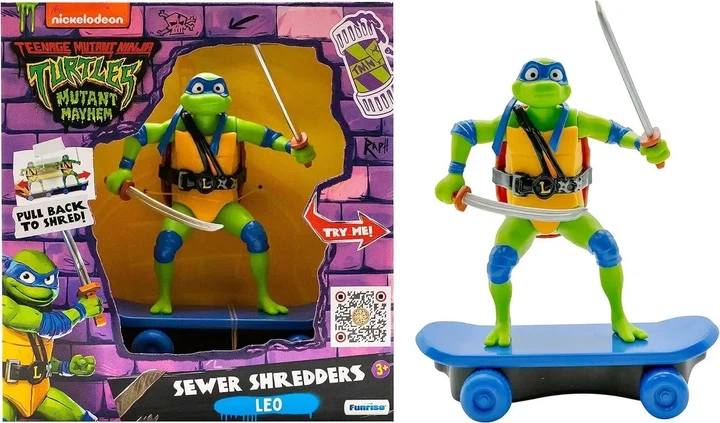 Игровая фигурка Funrise Черепашки Ниндзя Мастера боевых искусств Леонардо 71059 - изображение 6