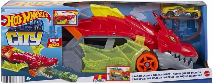 Ігровий набір Hot Wheels Транспортер Дракон Dragon Launch Transporter GTK42 - зображення 7