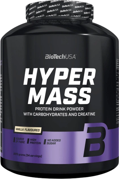 Гейнер для набора массы BioTech Hyper Mass (2270 г) биотеч гипер масс Ваниль - Фото 1 Гейнер для набора массы BioTech Hyper Mass (2270 г) биотеч гипер масс Ваниль - изображение 1