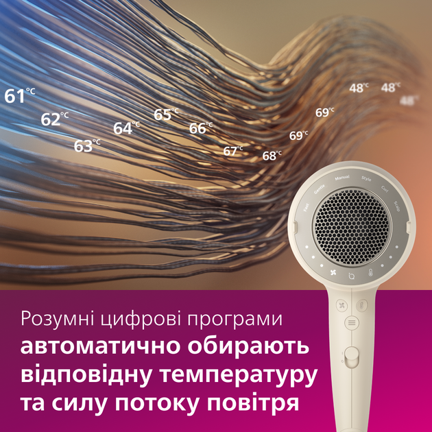 Фен PHILIPS BHD829/00 SenseIQ серии 9000 - изображение 7