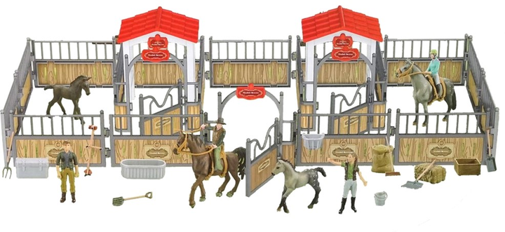 Zestaw do zabawy LEAN Toys Horse Ranch Ranczo z akcesoriami (5905214971953) - obraz 4