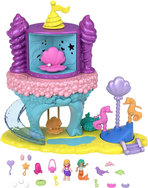 Zestaw do zabawy Mattel Polly Pocket Lunapark Zatoka syren (0887961974119) - obraz 2