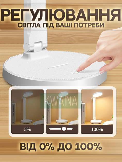 Настольная светодиодная лампа трансформер, светильник сенсорный ...