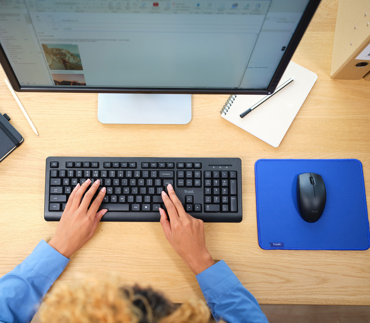 Комплект бездротовий Trust Primo Wireless keyboard & mouse set Black (8713439253474) - зображення 5