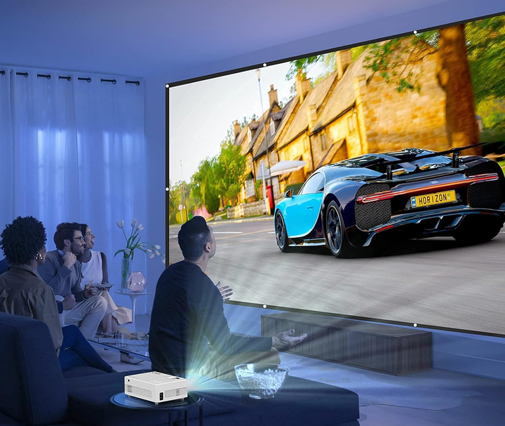 Мультимедійний проектор Akatuo AK-83 HD 7000Лм Wi-Fi Bluetooth з динаміками Б/В - зображення 5