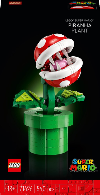 Конструктор LEGO Super Mario Рослина-піранья 540 деталей (71426) (955555905929814) - Уцінка - зображення 1