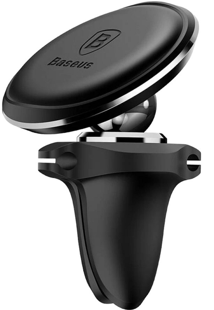 Автоутримувач Baseus Magnetic Car Mount Phone Holder with Cable Clip Air Vent Version Cluster Black - Фото 4 Автоутримувач Baseus Magnetic Car Mount Phone Holder with Cable Clip Air Vent Version Cluster Black - зображення 4