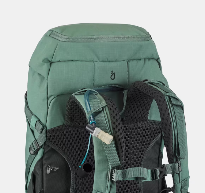 Туристический Рюкзак QUECHUA MH500 S 30л 63 x 30 x 23 см Зеленый Отделение для Гидратора Дощевик - изображение 8