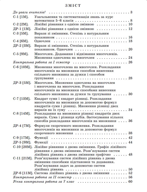 НУШ 7 класс Алгебра Самостоятельные и диагностические работы Учебное пособие Истер - изображение 3