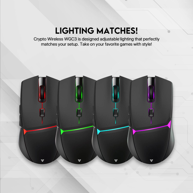 Беспроводная Мышь Игровая Fantech WGC3 Crypto Черный - изображение 5
