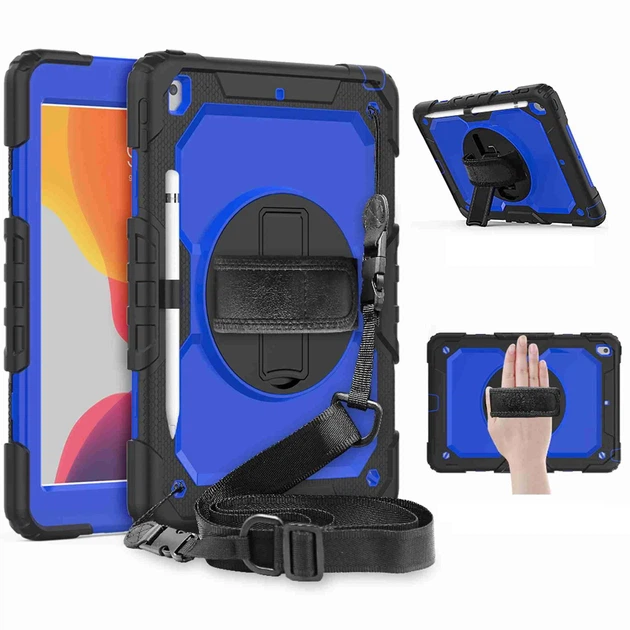 Чехол ARM Cover Apple iPad 8 (10.2" экран) противоударный с подставкой 360° Black/Blue - Фото 8 Чехол ARM Cover Apple iPad 8 (10.2" экран) противоударный с подставкой 360° Black/Blue - изображение 8