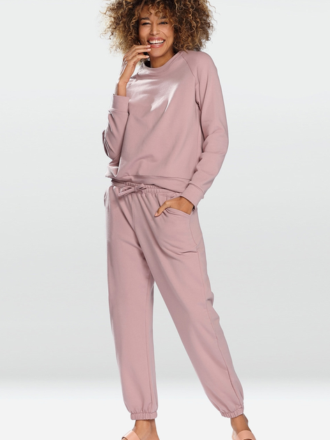 Bluza damska bez kaptura DKaren Wenezja S Pudrowa (5903251458086) - obraz 3