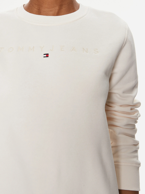 Bluza damska bez kaptura Tommy Jeans DW0DW17793-YBH M Biały (8720646649952) - obraz 5