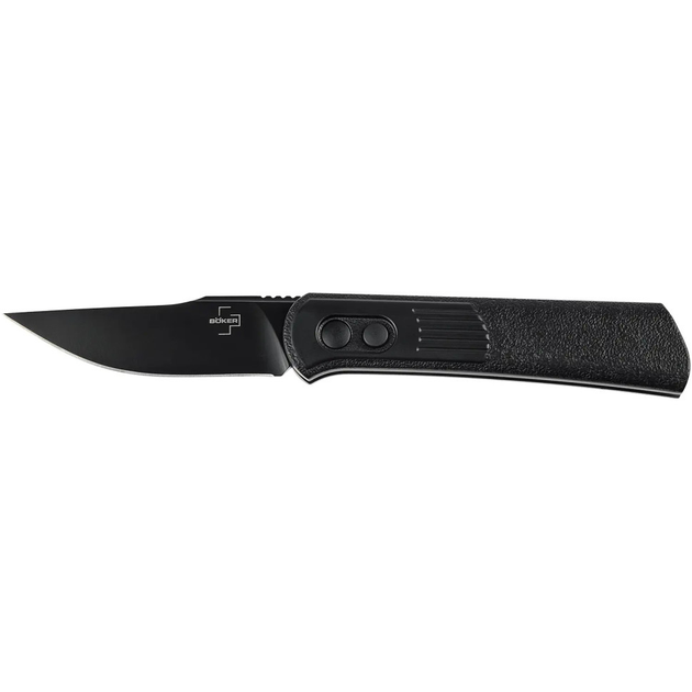 Ніж складаний Boker Plus Alluvial All Black замок Button Lock 01BO346 - зображення 1