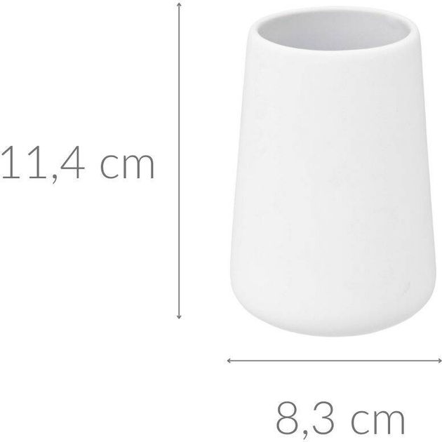 Стакан для зубних щіток 5five Simply Smart Cocon White (3560232563416) - зображення 2