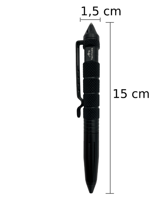 Тактическая Ручка JB Tacticals Black Kubotan 3 в 1 Черный - Фото 6 Тактическая Ручка JB Tacticals Black Kubotan 3 в 1 Черный - изображение 6