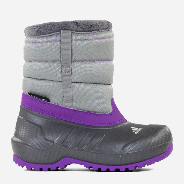 Śniegowce dziecięce dla dziewczynki ocieplane adidas Winterfun Girl G62875 34 Szare (4051941725589) - obraz 1