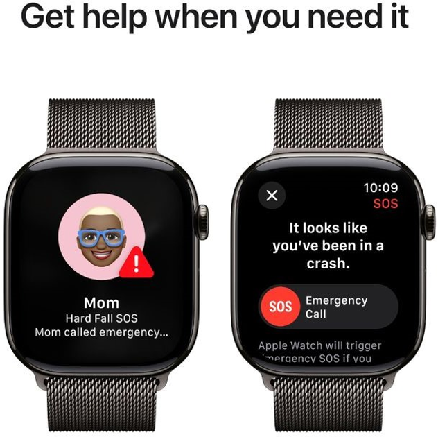 Смарт-годинник Apple Watch Series 10 GPS + Cellular 46mm Slate Titanium Case with Slate Milanese Loop - S/M (MC7R4) - зображення 6