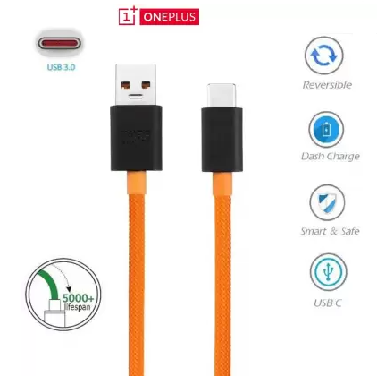 Кабель OnePlus Type-A to Type-C (McLaren) Orange - зображення 3