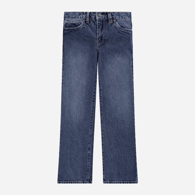 Подростковые джинсы для девочки Levi's Lvg Wide Leg W/ Destruction 4EL007-MCL-LQ 134-140 см Голубые (3666643115463) - изображение 1