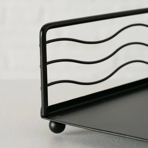 Серветниця Boltze Home Shirin металева Чорна (4066076000524) - зображення 4