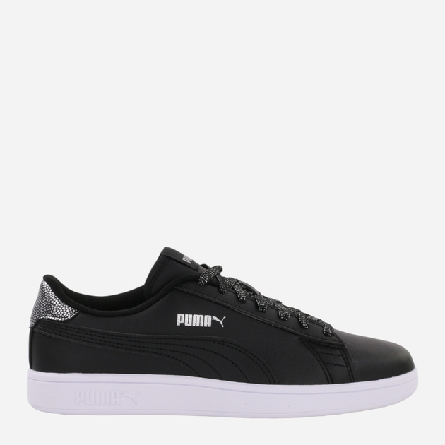 Підліткові кеди для дівчинки Puma Smash v2 Metallics 386197-02 36 Чорні (4065449624916) - зображення 1