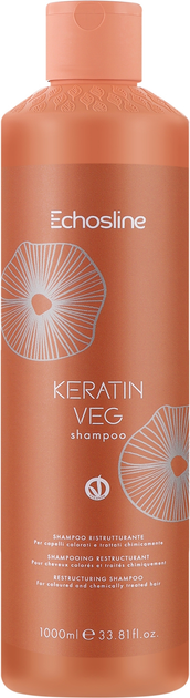 Акція на Шампунь з кератіном Echosline Keratin Veg Shampoo для пошкодженого волосся 1000 мл від Rozetka