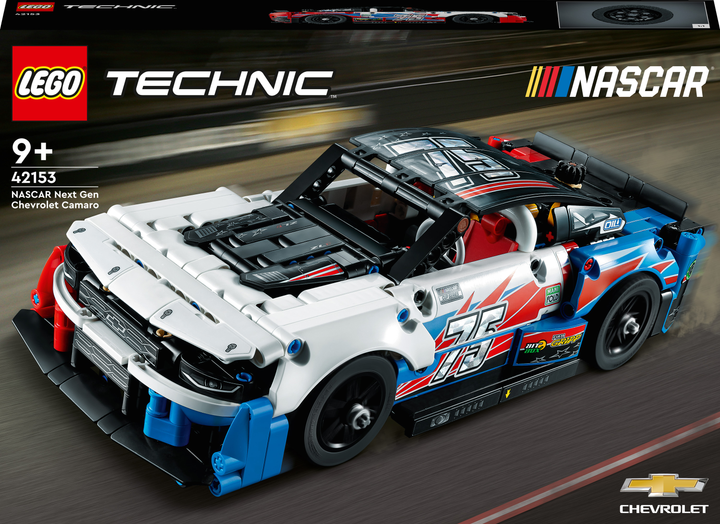 Zestaw klocków LEGO Technic NASCAR Next Gen Chevrolet Camaro ZL1 672 elementy (42153) (955555906093180) - Outlet - obraz 1