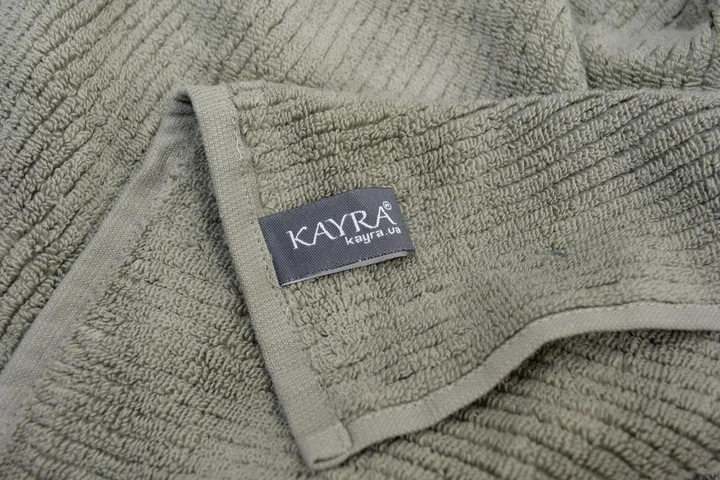 Полотенце махровое ST-1 Kayra 70x140 см. хаки - изображение 4