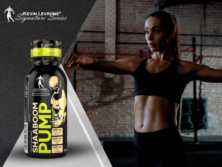 Предтренировочный комплекс Kevin Levrone Shaaboom Pump Juise Shot 120 ml (Exotic) - изображение 3