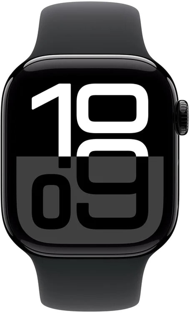 Смарт-годинник Apple Watch Series 10 GPS + Cellular 42mm Jet Black Aluminium Case with Black Sport Band - M/L (MWX73) - зображення 2