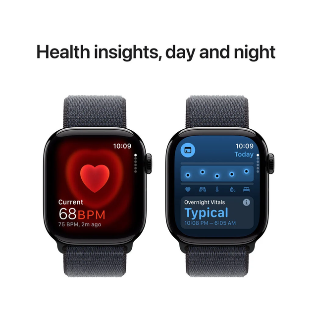 Smartwatch Apple Watch Series 10 GPS + Cellular 42mm Jet Black Aluminium Case with Ink Sport Loop (MWX83) - obraz 5