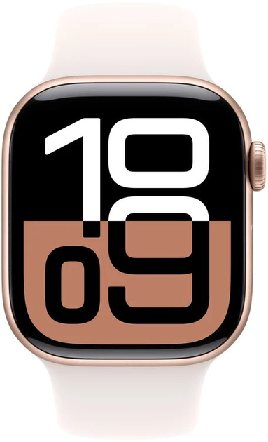 Смарт-годинник Apple Watch Series 10 GPS + Cellular 42mm Rose Gold Aluminium Case with Light Blush Sport Band - S/M (MWX93) - зображення 2