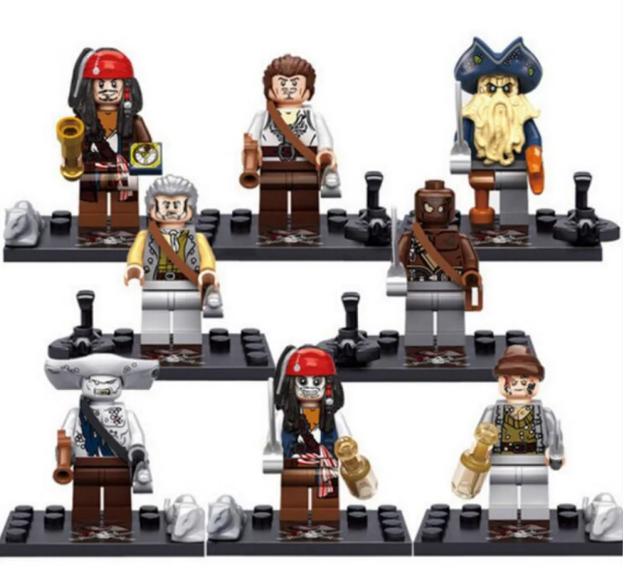 Набор фигурок конструктор Пираты карибского моря ( Pirates of the Caribbean) Set 8 шт (II) 32973 - Фото 1 Набор фигурок конструктор Пираты карибского моря ( Pirates of the Caribbean) Set 8 шт (II) 32973 - изображение 1