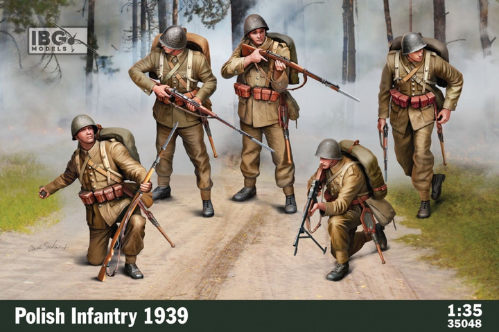 Figurki IBG Models Polish Infantry 1939 1:35 (5907747902640) - obraz 1